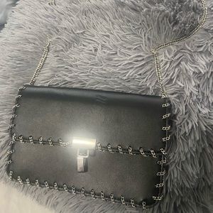 Black bag with strap